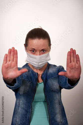 young man with gas mask