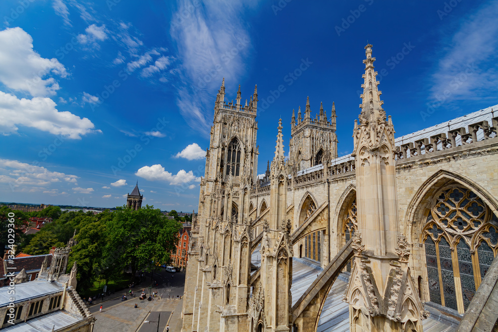 Exterior view of the York Minster