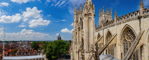 Exterior view of the York Minster photo