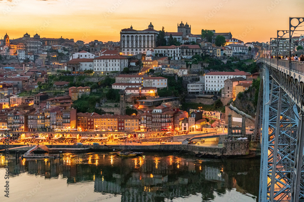 Sunset in Porto, Portugal