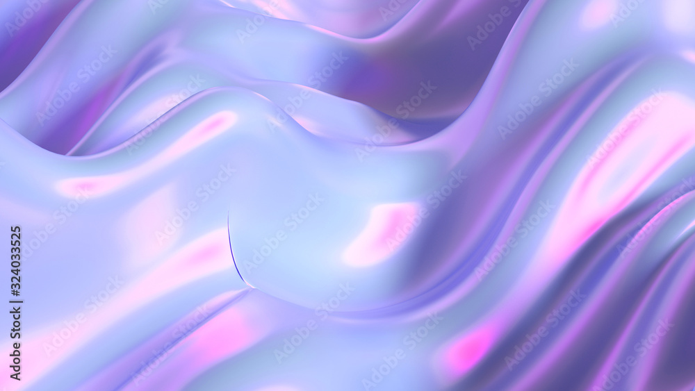 Fototapeta premium Drapery fabric abstraction. 3d illustration, 3d rendering.