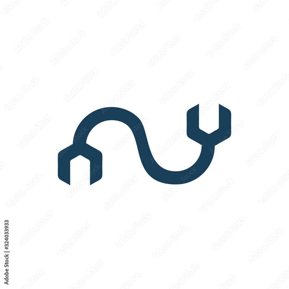infinity service repair tools color line industry logo design infinity service repair tools color line industry logo design