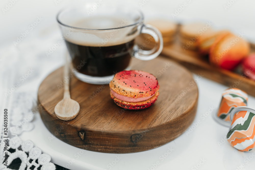 Fotografie Espresso and Macarons