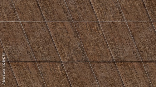 Brown tiles surface texture as background image.