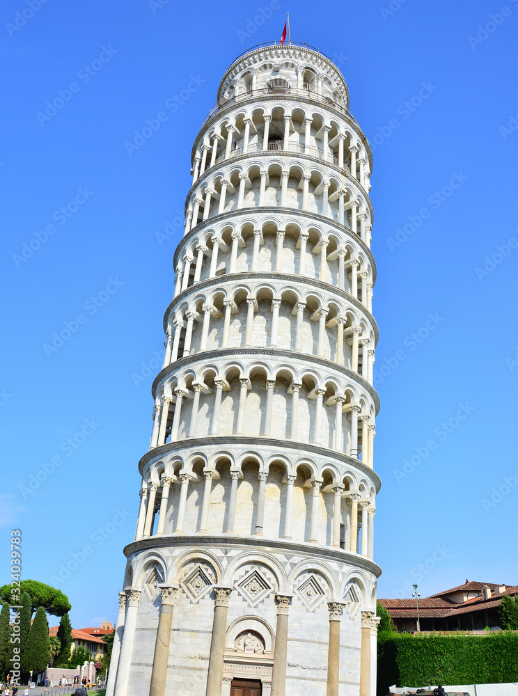 Leaning Tower on the Cathedral Square, Square of Miracles in Pisa