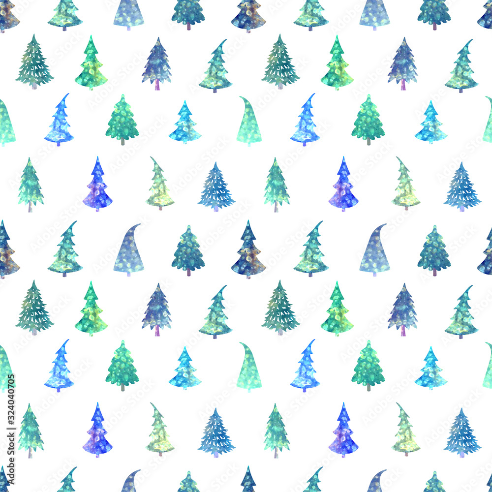 Vector seamless background with fur-tree. Can be used for wallpaper, pattern fills, web page, surface textures, textile print, wrapping paper Vector seamless background with fur-tree. Can be used for wallpaper, pattern fills, web page, surface textures, textile print, wrapping paper