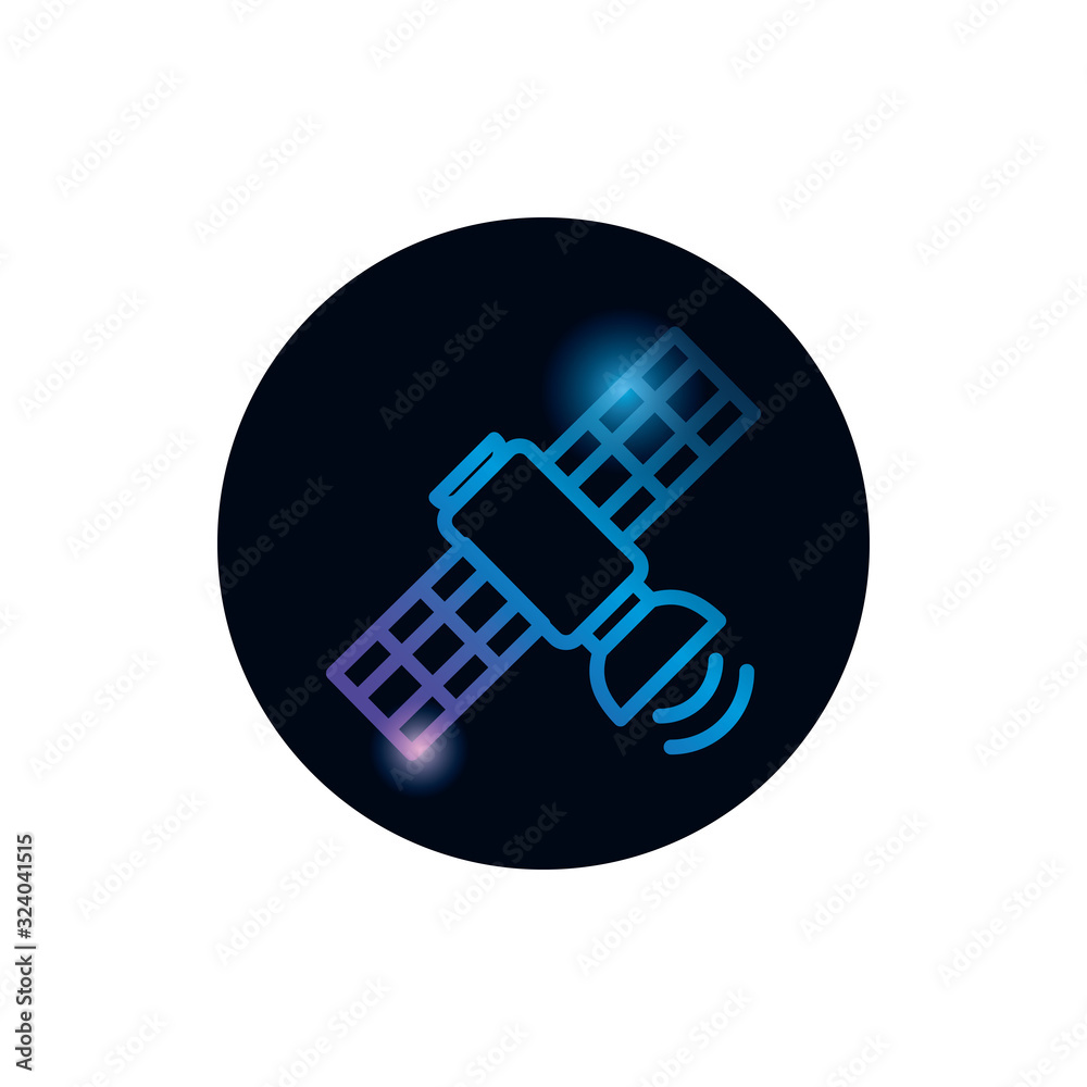 Satellite gradient style icon vector design Satellite gradient style icon vector design