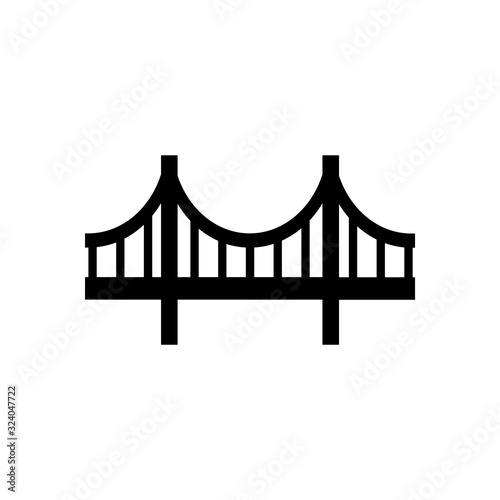 Bridge icon, logo isolated on white background