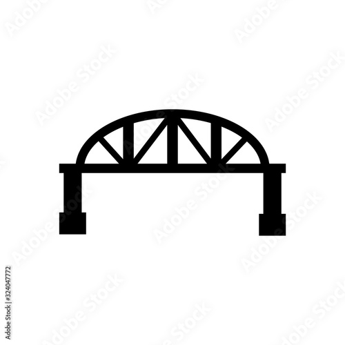 Bridge icon, logo isolated on white background