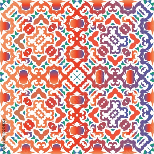 Antique talavera tiles patchwork.