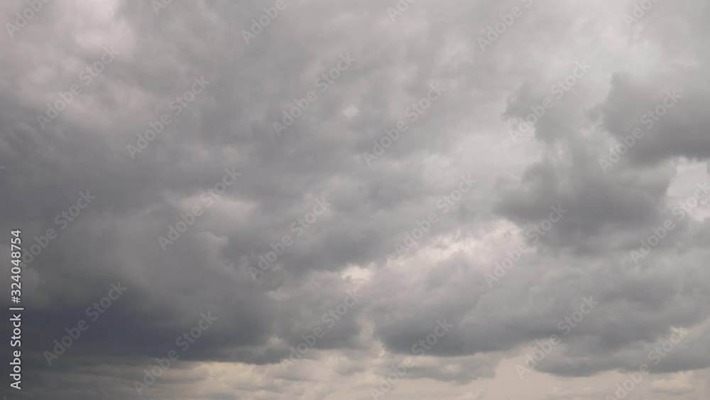 Thick gray clouds moving in the sky Thick gray clouds moving in the sky