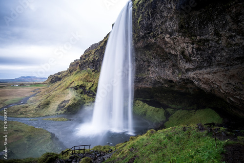 Seljalandsfoss in rainy weather