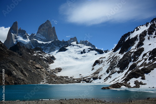 Laguna de los Tres y cerro Fitz Roy en El Chaltén, Argentina
