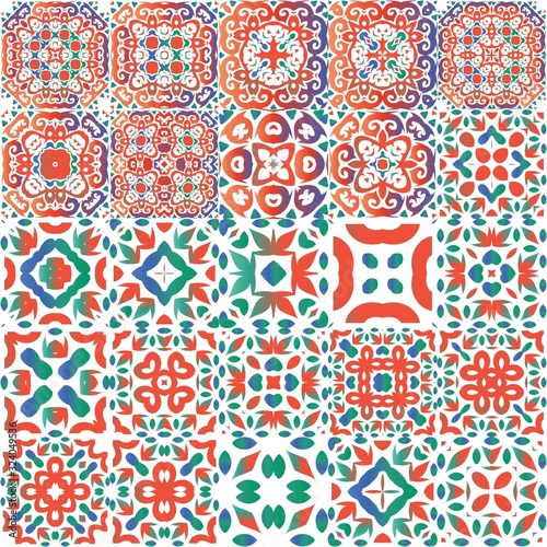 Mexican vintage talavera tiles.