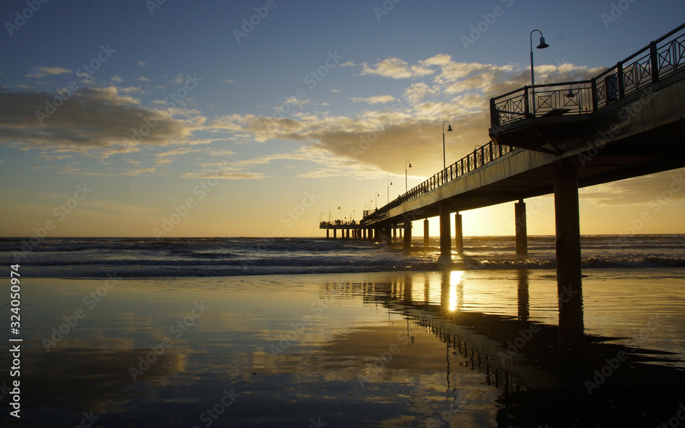 Fototapeta premium reflections on the beach