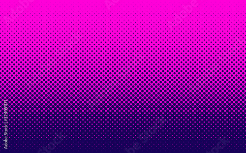Gradient halftone background, pop art design. Vector pink blue comic halftone texture.
