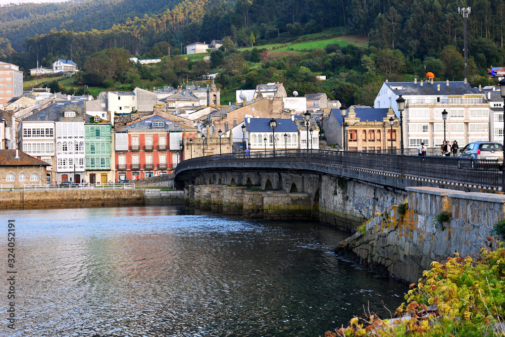 city of Viveiro, Lugo, Galicia. Spain. Europe.  October 04, 2019