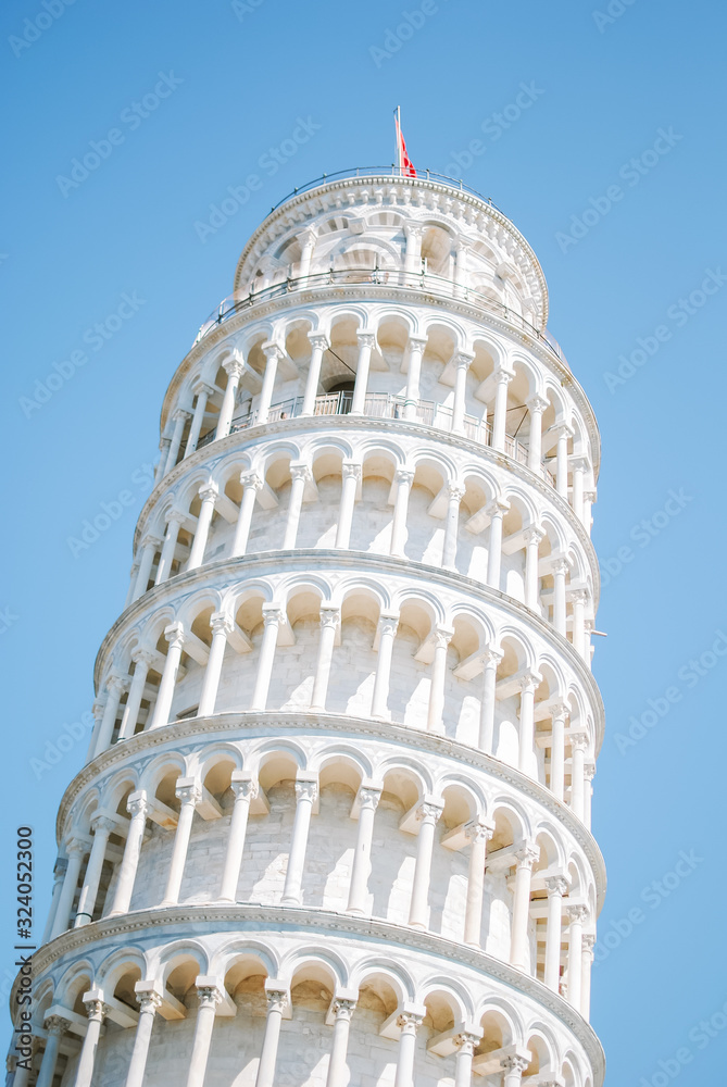 The Leaning Tower in Pisa, italy