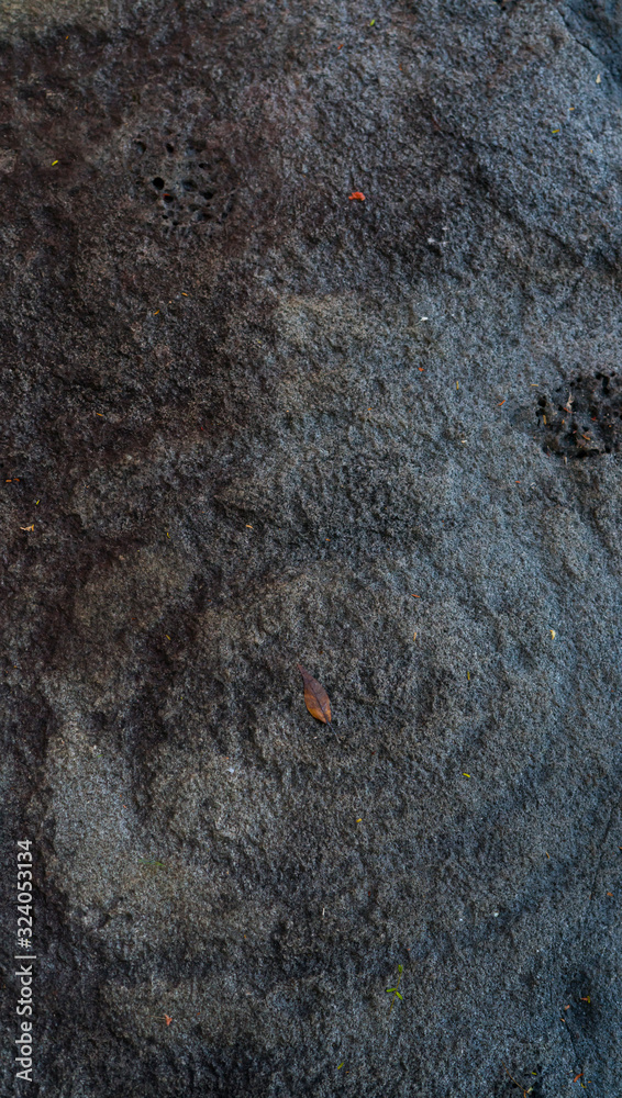 Fototapeta premium Petroglyph, Majaguas hill, Pacific lookouts, Lo de Marcos village, Riviera Nayarit, Pacific Ocean, Nayarit State, Mexico, Central America, America