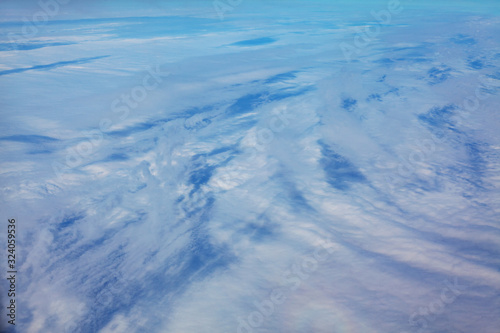 abstract background of snowy clouds