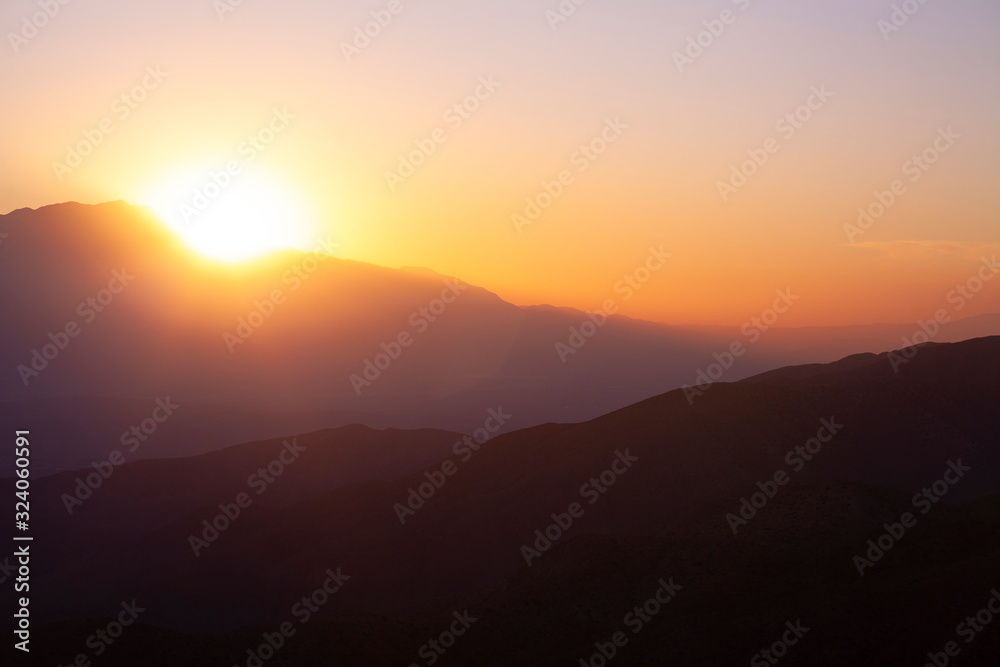 Desert Mountains Sunset 2