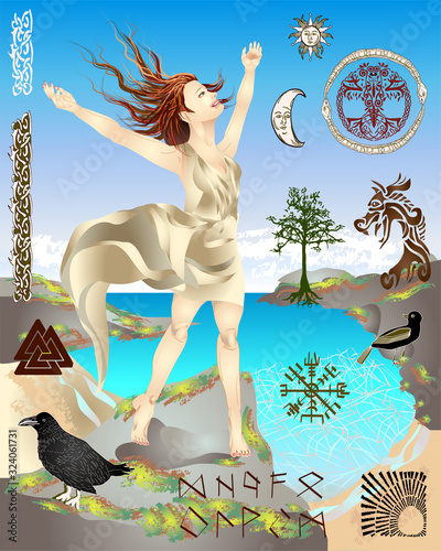 Nordic and Celtic Vector Kit - 15 Seperate elements for print, web, apps, media - Runes and protection symbols