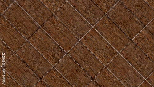 Brown tiles surface texture as background image.