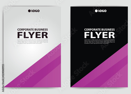 corporate business flyer in a4 size, vector brochure cover poster design