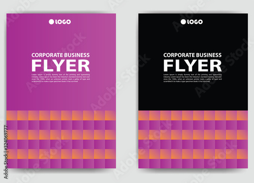 corporate business flyer in a4 size, vector brochure cover poster design