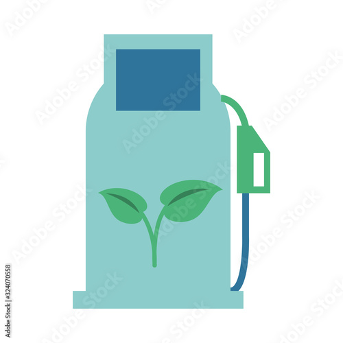 station service ecology isolated icon