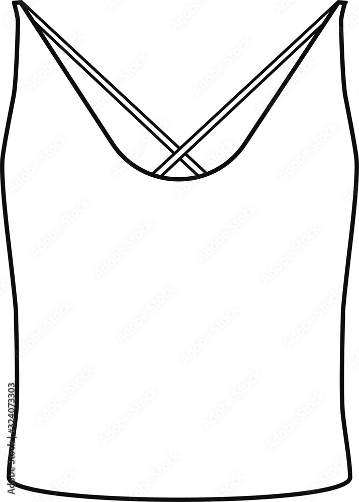 women's apparel template, flat sketch women's apparel template, flat sketch