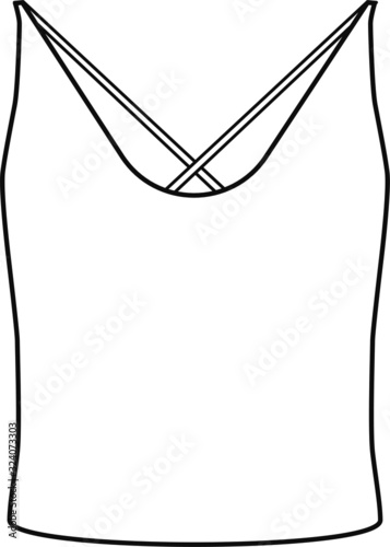 women's apparel template, flat sketch