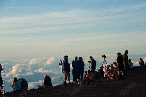 On the summit, People looking at the view