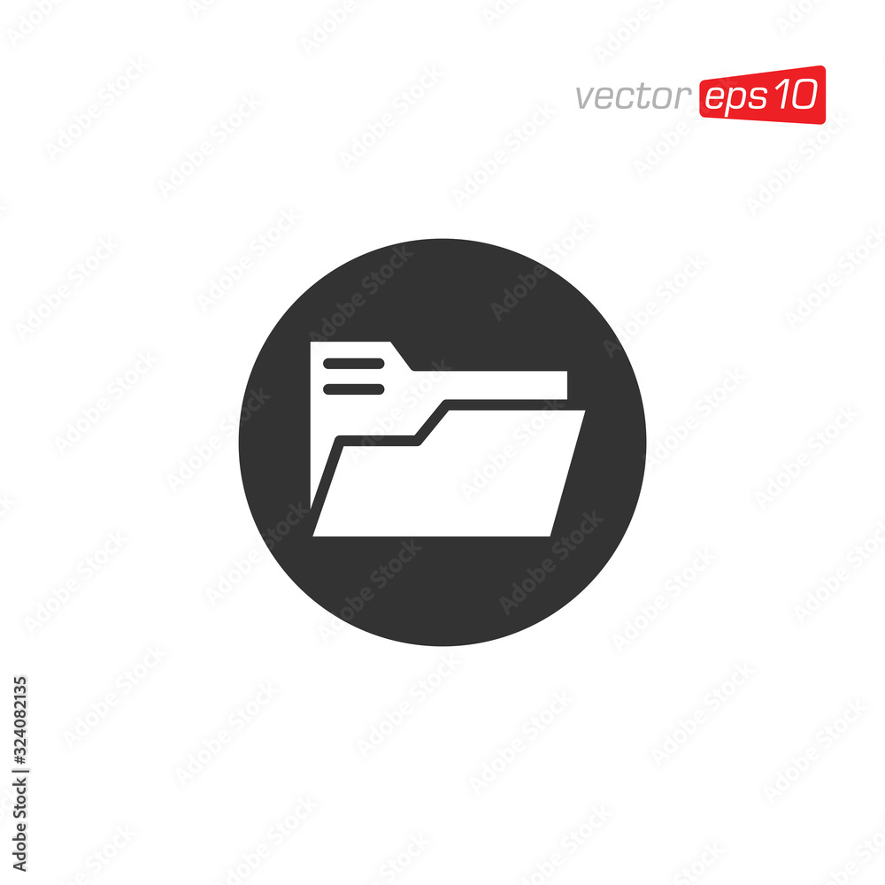 Manager File Icon Symbol Design Vector Manager File Icon Symbol Design Vector