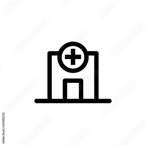 Vector illustration, hospital icon design