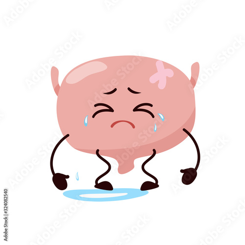 Cartoon character bladder.