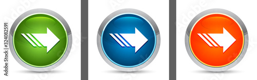 Free Download Next icon modern design round button set illustration - GFXLoad