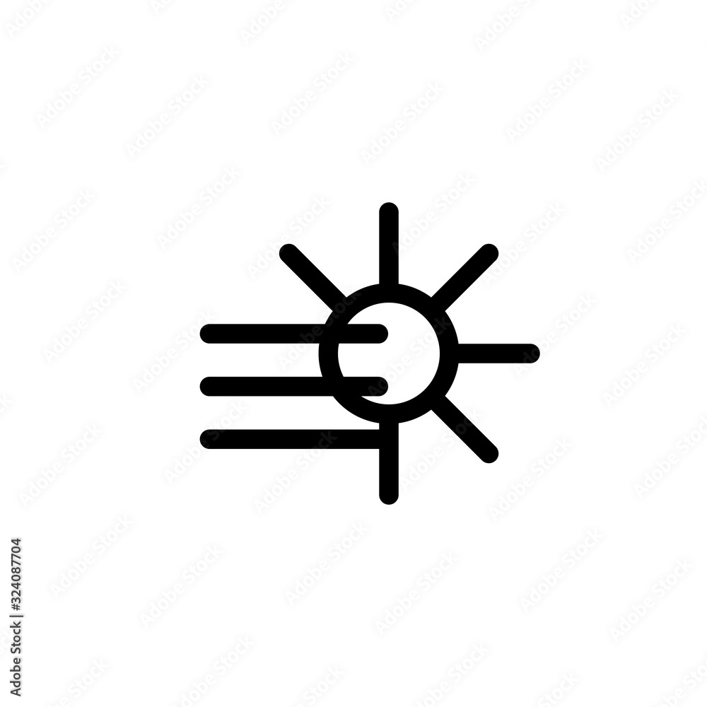 Vector illustration, fog day icon design Vector illustration, fog day icon design