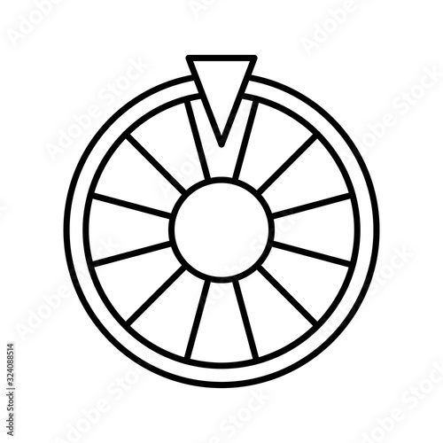 Roulette casino icon vector design templates