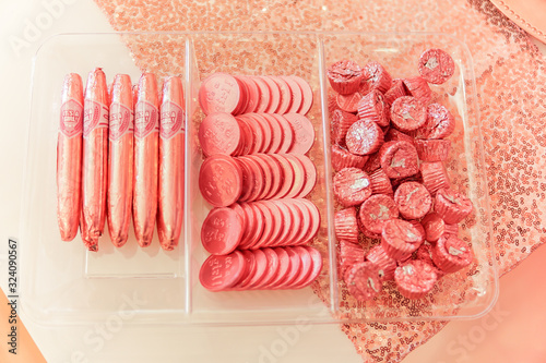 It's a girl pink cigars and candy