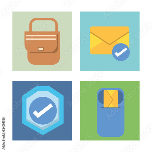 bundle of postal service icons