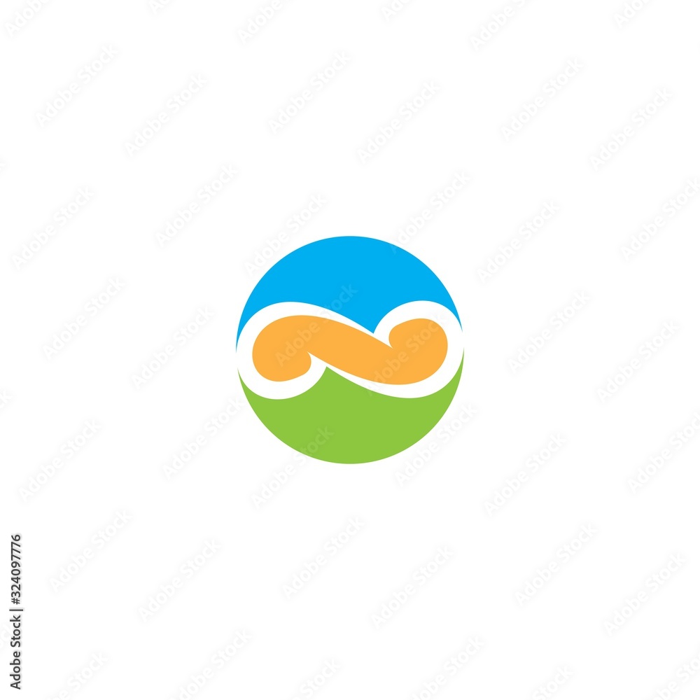 Infinity logo template vector illustration Infinity logo template vector illustration