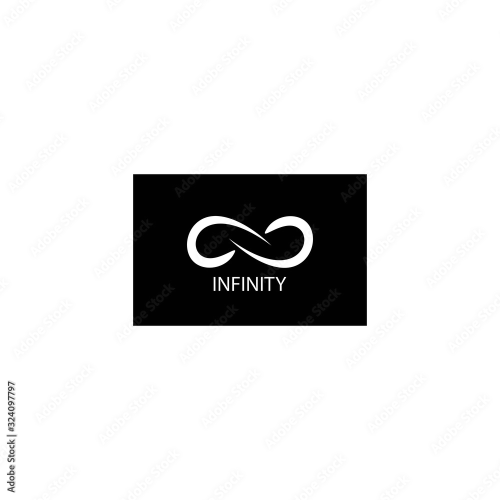 Infinity logo template vector illustration