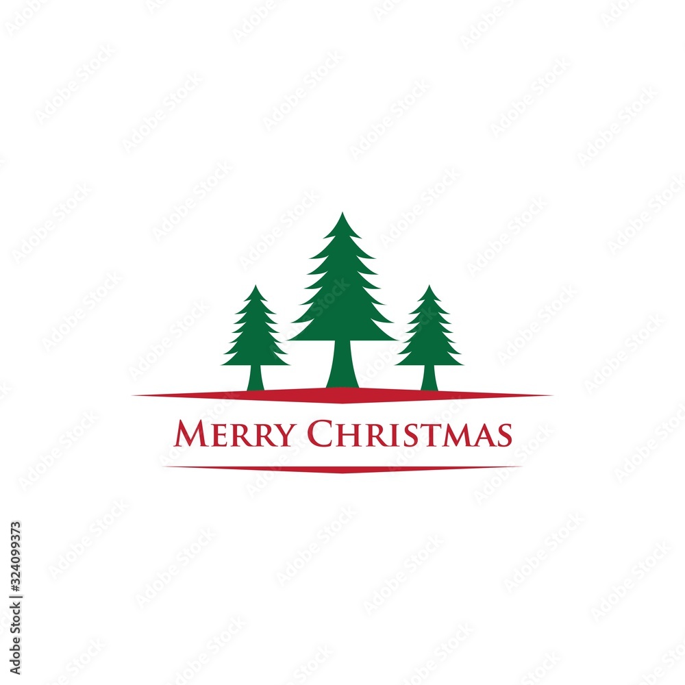 Christmas logo template vector icon design