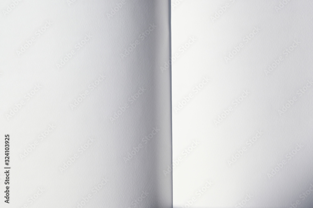 Plakat open blank white paper page