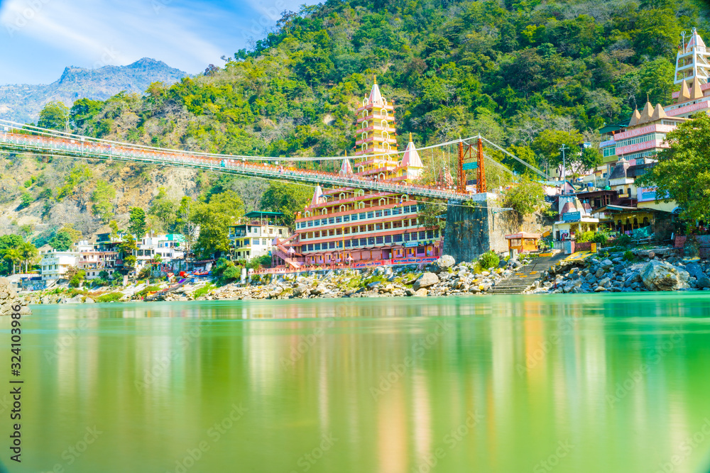 Laxman Jhula This long famous pedestrian suspension bridge crossing the Ganges River offers scenic views