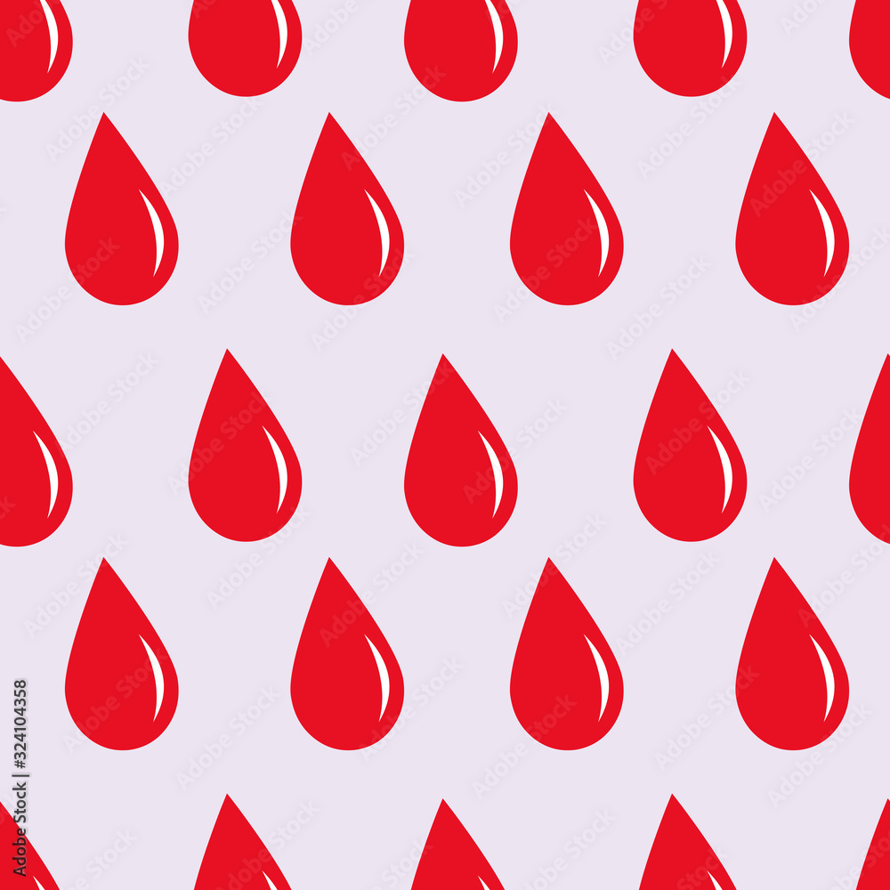 red blood drop seamless pattern vector illustration background red blood drop seamless pattern vector illustration background