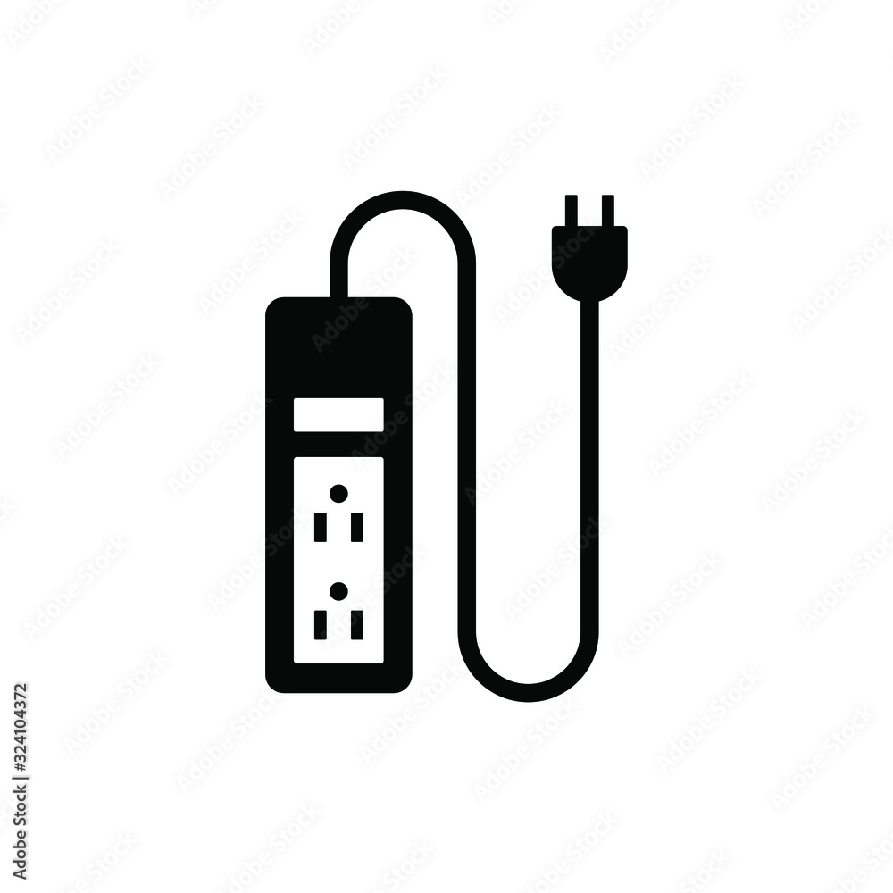 Electric plug icon vector Electric plug icon vector