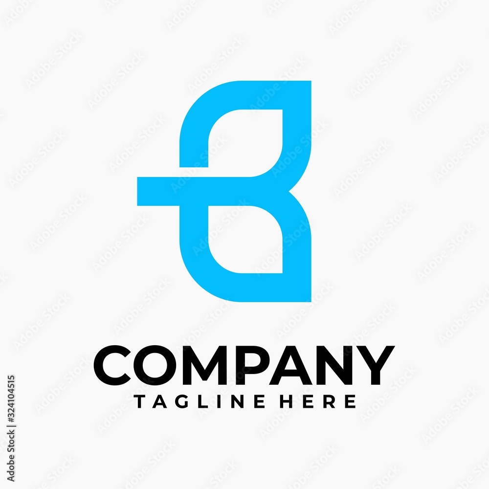 Obraz premium initial letter b logo design vector inspiration
