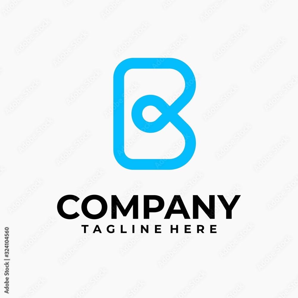 initial letter b logo design vector inspiration